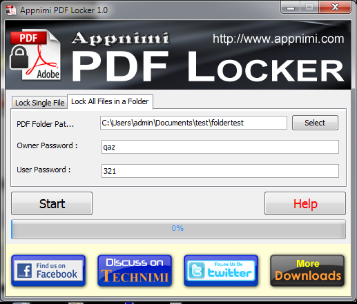 Appnimi PDF Locker Screenshot2