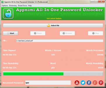 Appnimi All-In-One Password Unlocker for Windows - Report