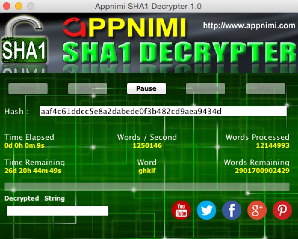 appnimi sha1 decrypter for mac - decrypting